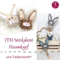 Stickdatei Hase ITH Hasenkopf