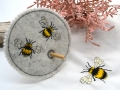 Stickdatei Hummel Bienen mit ITH Glasabdeckung