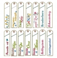 Stickdatei XL SET Sprüche Familie Danke Berufe Stifteetui schmal für einen oder zwei Kugelschreiber  / (Variante Motive Sprüche) Thema Familie Danke  14 Varianten