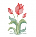 Stickdatei Tulpen Tulpenstrauß verschiedene Größen
