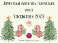Adventskalender voller Stickdateien 2023