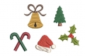 Stickdatei Weihnachten Minis 5er SET