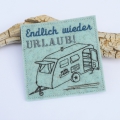 ITH Stickdatei Untersetzer Camping Urlaub Wohnwagen