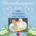 Frühlingspaket voller Überraschungsstickdateien 2025 / (Variante Lizenz) Standard privat + kl. Lizenz