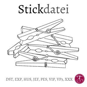 Stickdatei-Klammern-Wscheklammern-Redwork-Konturstich