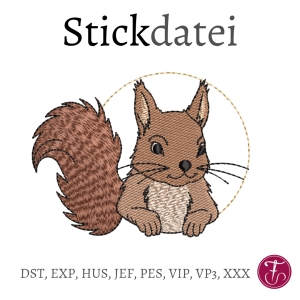 Stickdatei-Eichhrnchen