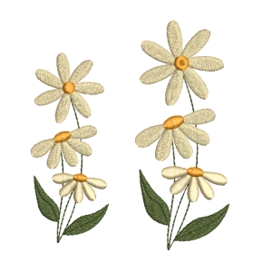 Stickdatei-Blume-Blten