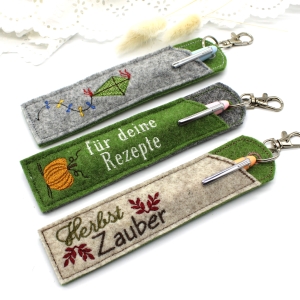 Stickdatei-Herbst-Etuis-Stifteetui-schmal-fr-einen-oder-zwei-Kugelschreiber-
