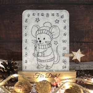 Stickdatei-ITH-Adventskalender-ab-10x10cm-Maus-Tischadventskalender--Weihnachten-Advent