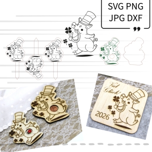 Laser-Motiv-Gravur-SVG-Glcksschwein