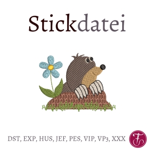 Stickdatei-Mauwurf-Vollstick