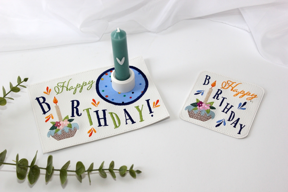 Bild 1 von Stickdatei Geburtstag Mugrug ITH