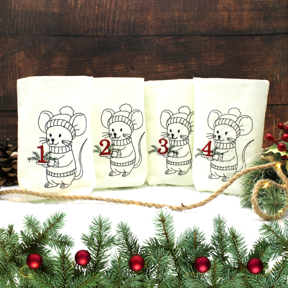 Bild 1 von ITH  Lichterbeutel Advent Maus Wintermaus