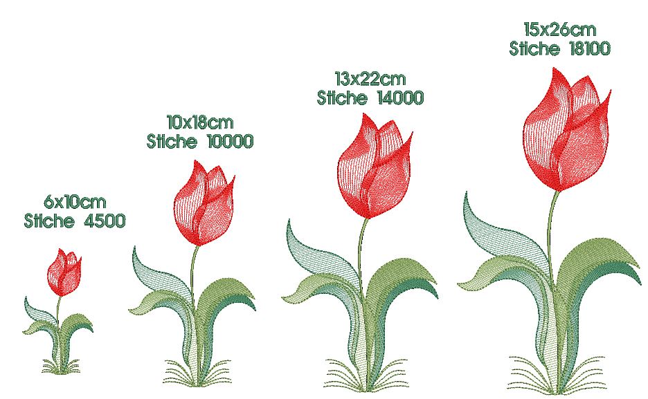 Stickdatei Tulpe - Fadenstark®-Stickdateien und Nähanleitungen