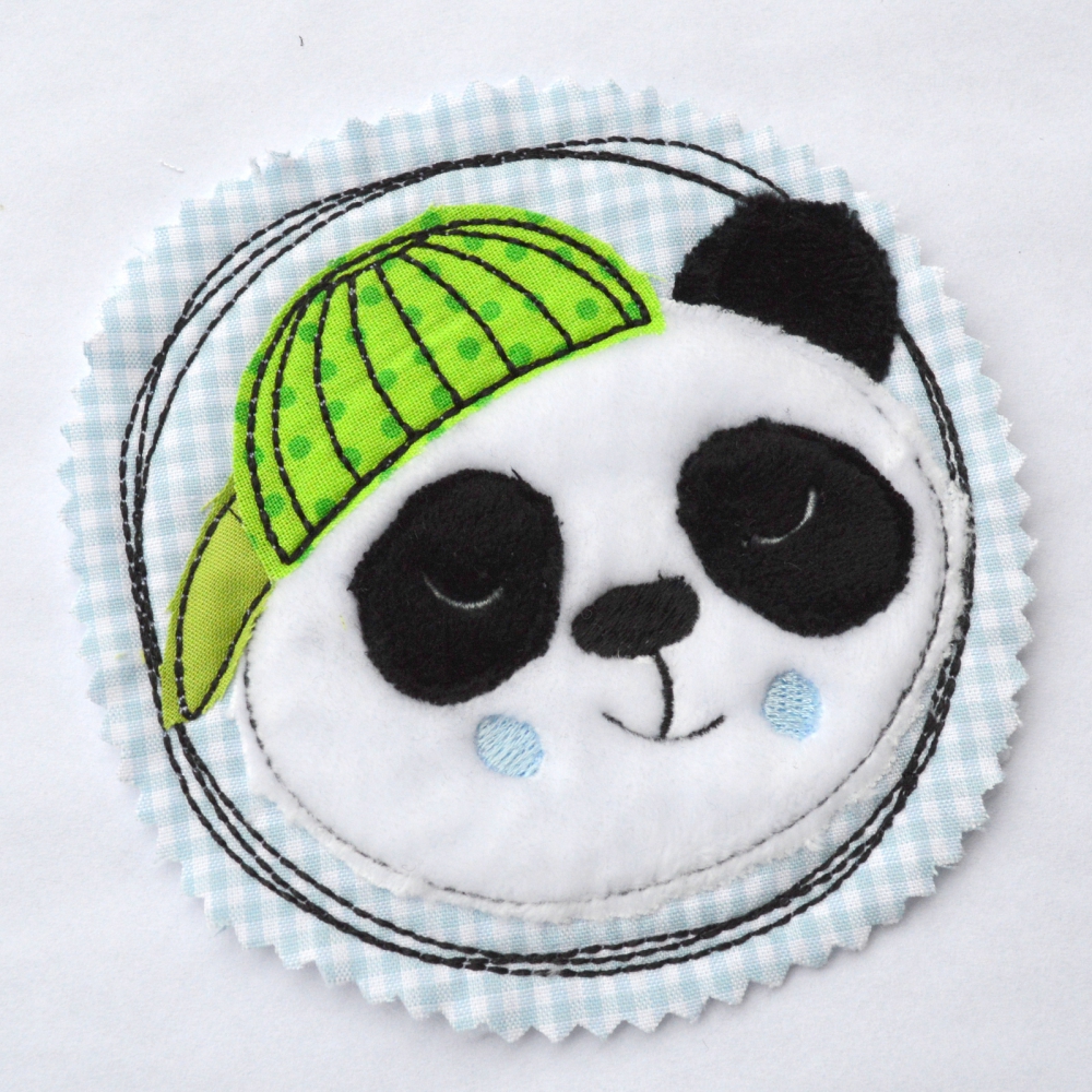 Bild 1 von Stickdatei Panda Cap doodle   / (Stickgröße) SET 10x10/13x13/15x15/16x16/18x18cm