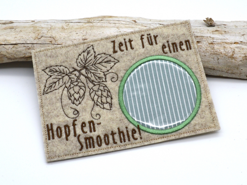 Stickdatei Hopfen Bier Mugrugs 13x18cm / (Lizenz) Unlimited