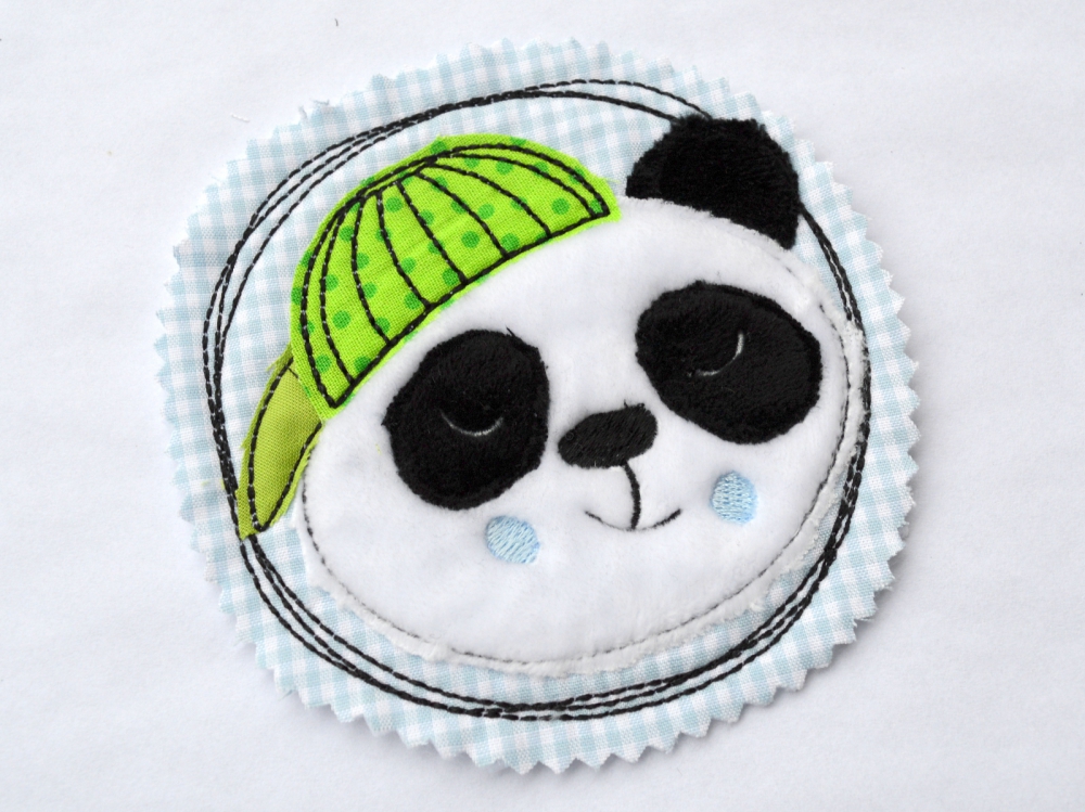 Bild 1 von Stickdatei Panda Cap doodle 