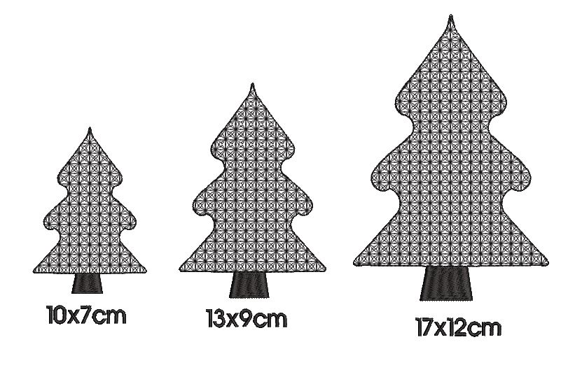 Bild 1 von Stickdatei Bäume Winterbäume SET verschiedene Größen