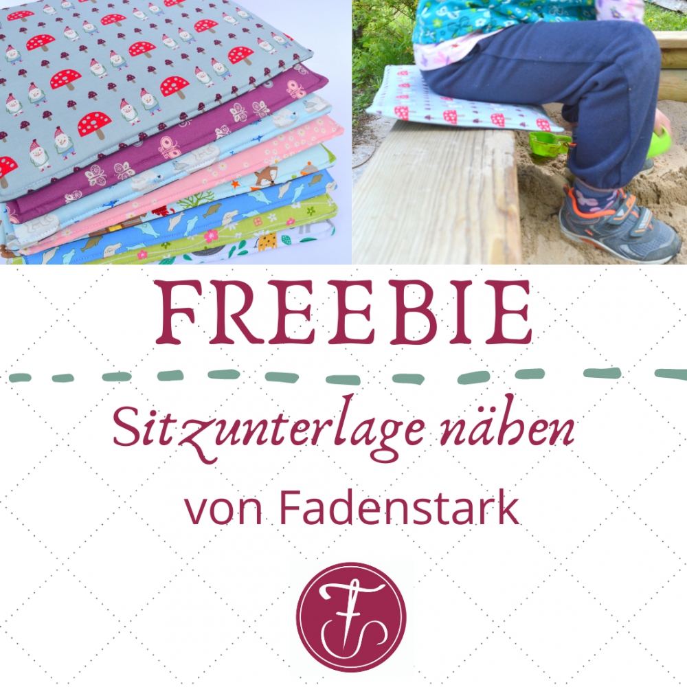 Sitzkissen Sitzunterlage kostenlose Nähanleitung - Fadenstark®-Stickdateien  und Nähanleitungen