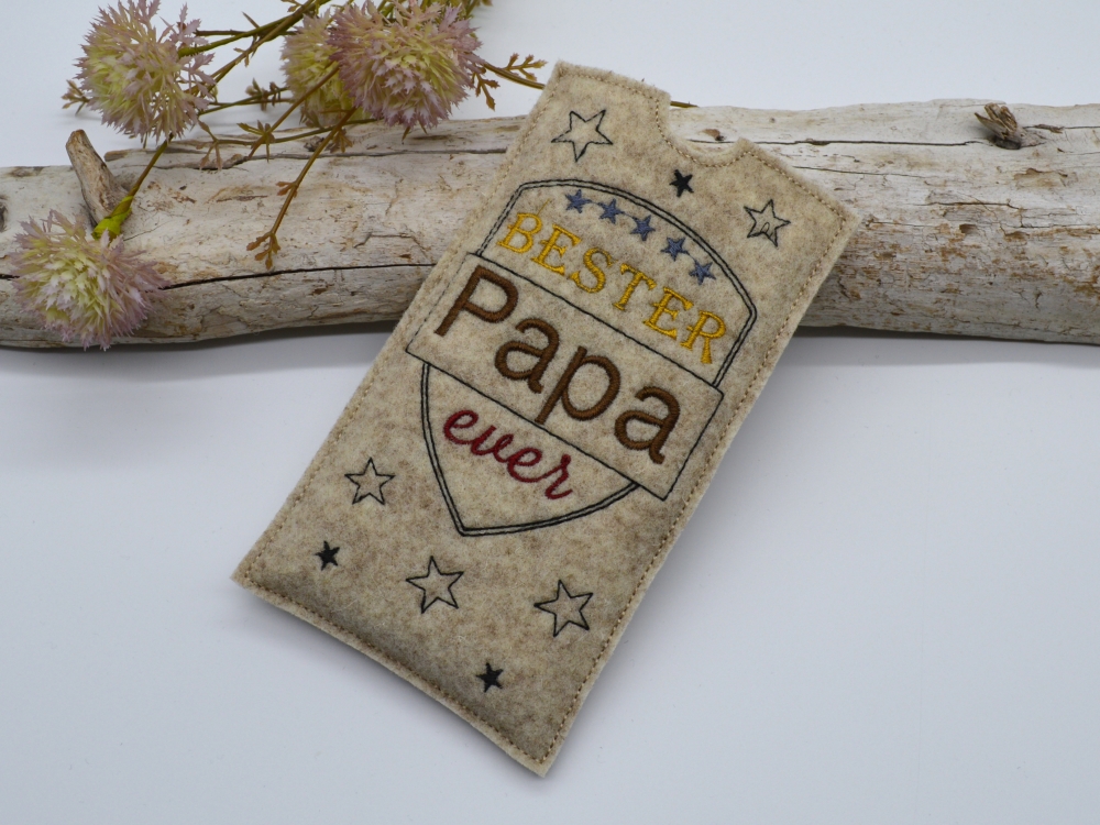 Bild 1 von Stickdatei Schokohülle Papa Vater Vatertag