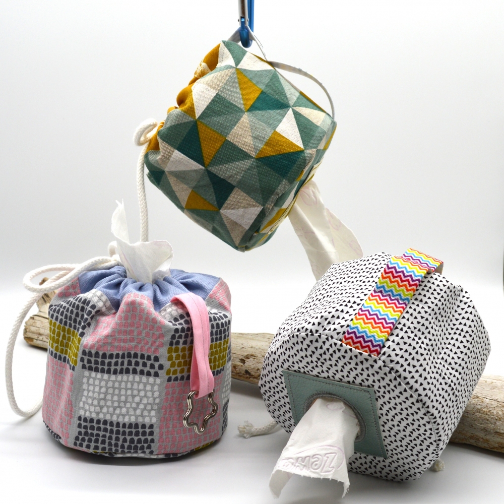 Bild 1 von Nähanleitung Beutel für Klopapier Camping Kosmetiktücher oder auch  für Strickwolle und Krimskrams