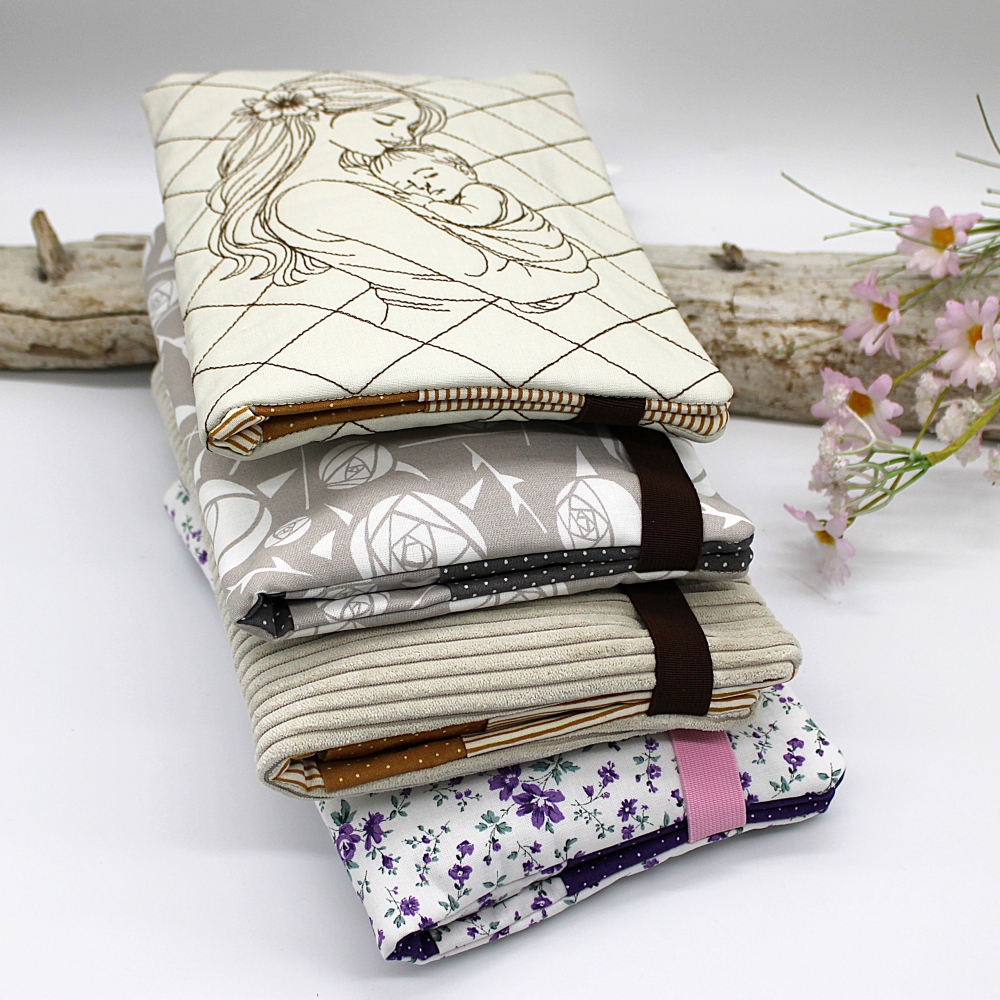 Bild 1 von Stickdatei ITH Windeltasche blanko mit Motiv Mama mit Baby  / (Stickrahmengröße) 24x36cm