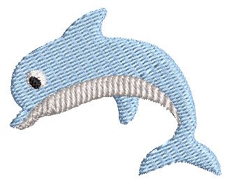 Bild 1 von Stickdatei  kleiner Delfin 4,5x5cm