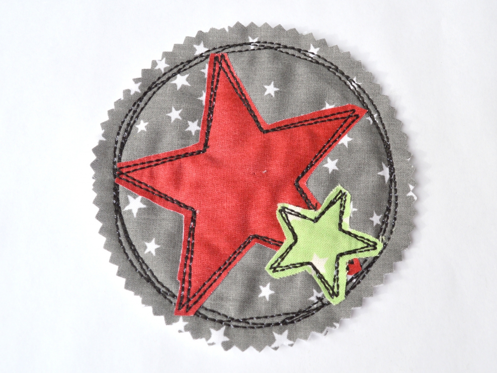 Bild 1 von Stickdatei Sterne Button doodle 