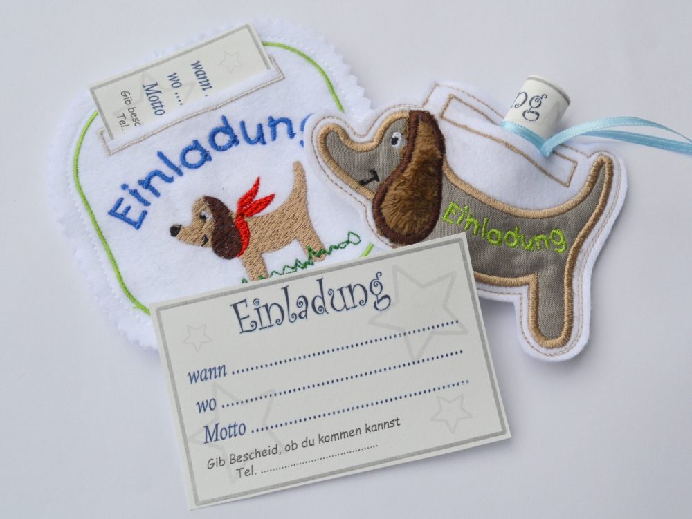 Stickdatei Einladung Kinderbegurtstag Hund Fadenstark Stickdateien Und Nahanleitungen Stickdatei Einladung Kinderbegurtstag Hund Fadenstark Stickdateien Und Nahanleitungen