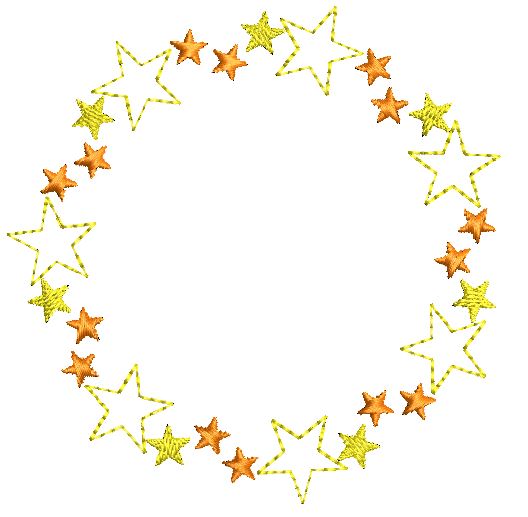 Bild 1 von Stickdatei Sternenkranz 4 Größen