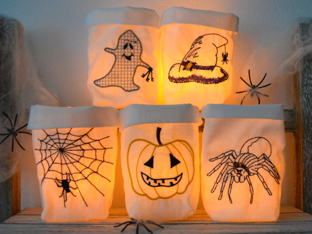 Bild 1 von ITH Beutel Lichterbeutel Halloween  / (Größe) 13x18cm Stickrahmen
