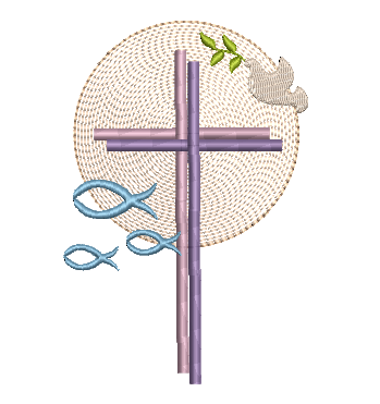 Bild 1 von Stickdatei Kreuz Kommunion für Gotteslob
