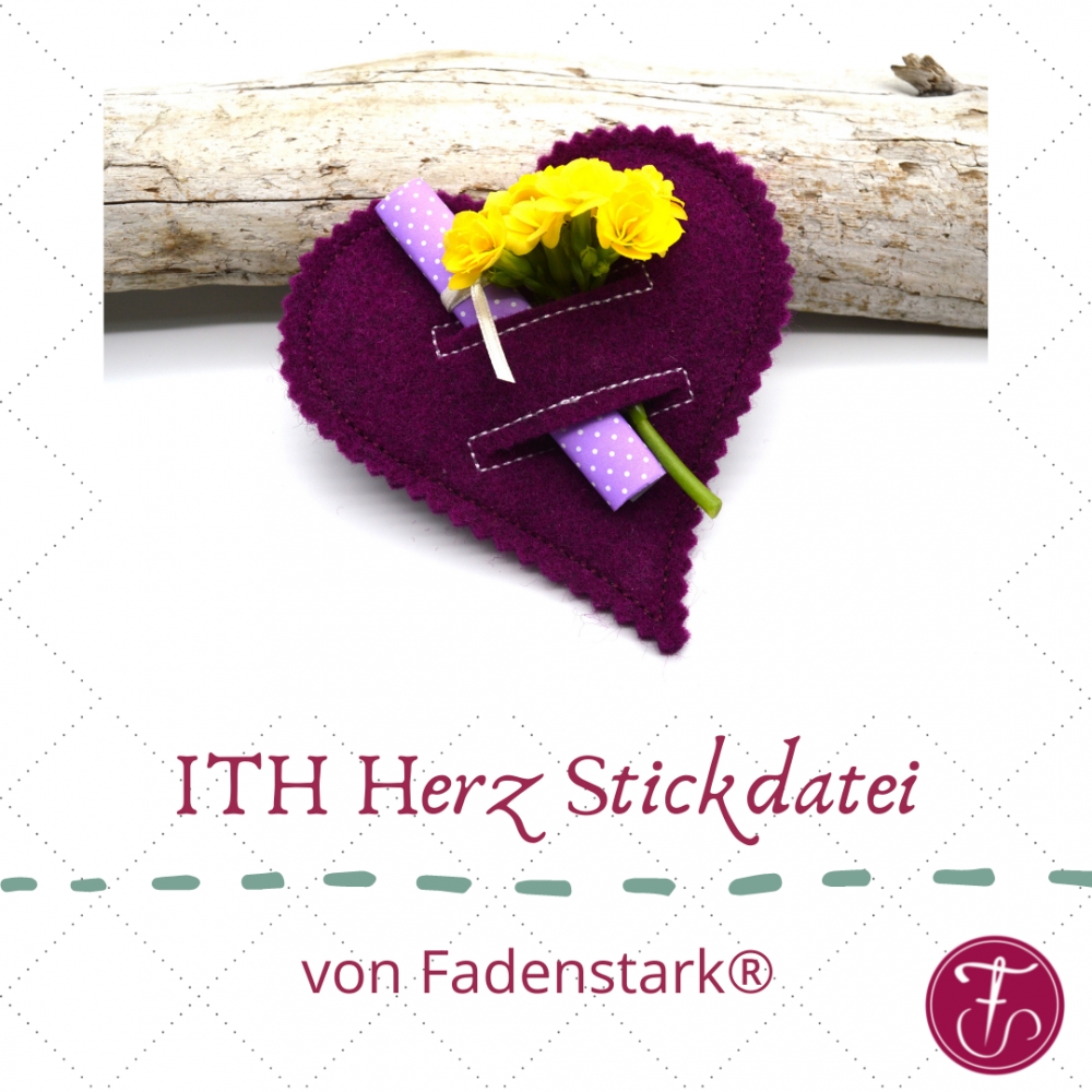 Bild 1 von Stickdatei Herzen ITH Muttertag Hochzeit Love