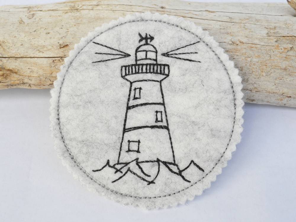 Bild 1 von ITH Stickdatei Untersetzer maritim 6 Motive  / (Variante) SET 10x10cm x 13x13cm
