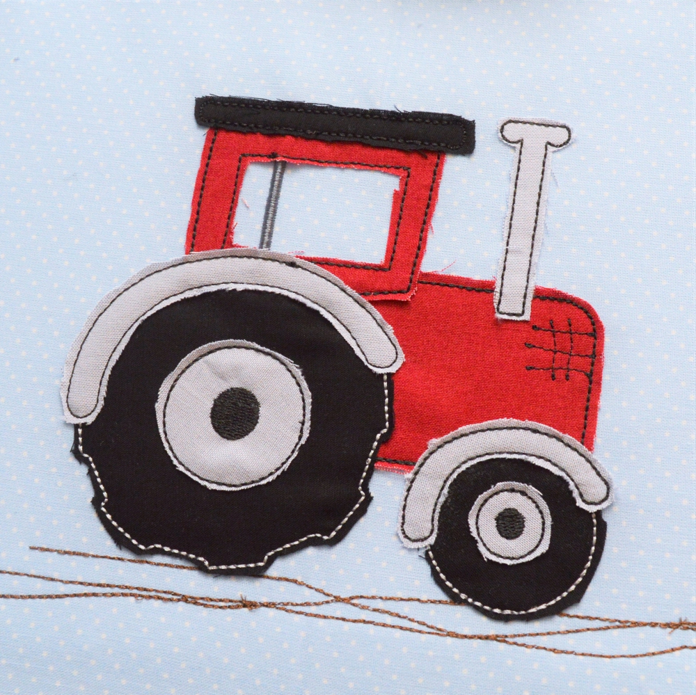 Bild 1 von Stickdatei Traktor doodle verschiedene Größen