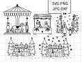 Bild 3 von Plotterdatei SVG Wintertage Chor Weihnachten Weihnachtsmarkt