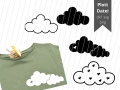 Plotterdatei Wolke Wolken SET