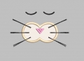 Stickdatei Gesicht und Herz für E-Book Katze Kimba