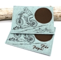 Bild 1 von Stickdatei Mugrug Untersetzer Biker Fahrrad Mountainbike 13x18cm