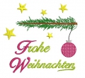 Bild 3 von Stickdatei Weihnachten 3er SET für den 10x10cm  Rahmen