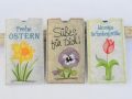 ITH Stickdatei Schokohülle Frühlingsblumen 3er SET 10x18cm