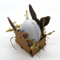 Bild 3 von Plotterdatei Hasenkorb Osternest Ostern Hase