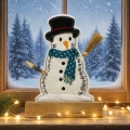Stickdatei ITH Tischadventskalender Schneemann 