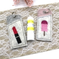 Bild 6 von Stickdatei ITH Lippenpflege Hülle für Lippenstift Thema Sommer 5 Motive + blanko Datei
