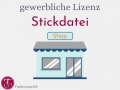 Gewerbliche Lizenz Stickdatei