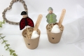 Bild 3 von Stickdatei Glücksbringer Marienkäfer Kleeblatt für Holzperlen