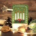 Stickdatei ITH Tischadventskalender Kerzen ab 10x10cm Adventskalender