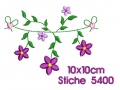 Bild 3 von Stickdatei Blumengirlande 2er SET 10x10cm