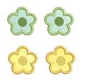Bild 1 von Stickdatei Applikation Blumen für den 10x10cm Stickrahmen