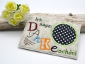 Bild 2 von Stickdatei Danke Mug Rug Tassenteppich 13x18cm  / (Lizenz) Standard